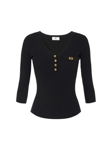 Elisabetta Franchi Maglia a micro costine