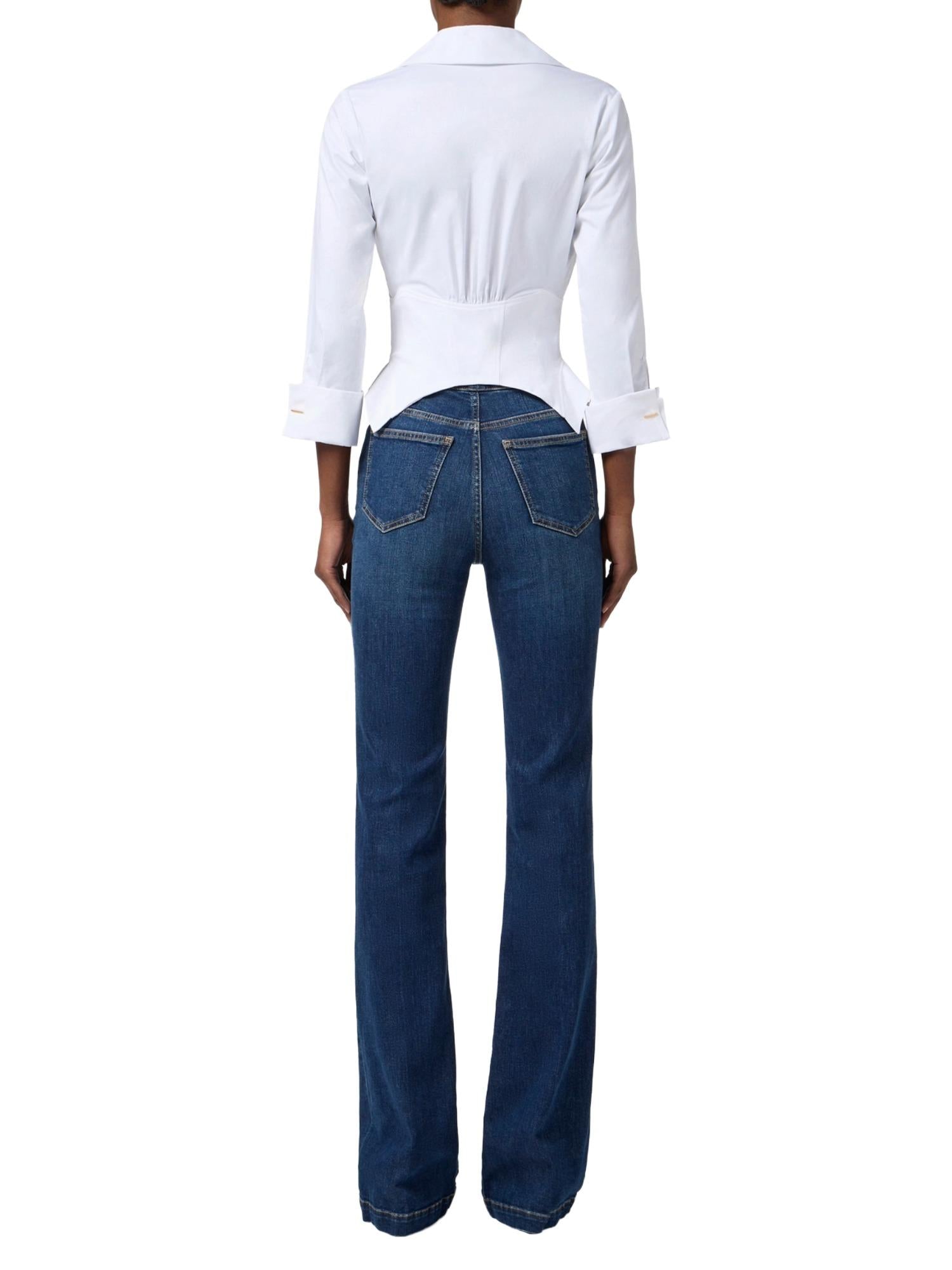 Elisabetta Franchi Camicia con ganci gioiello