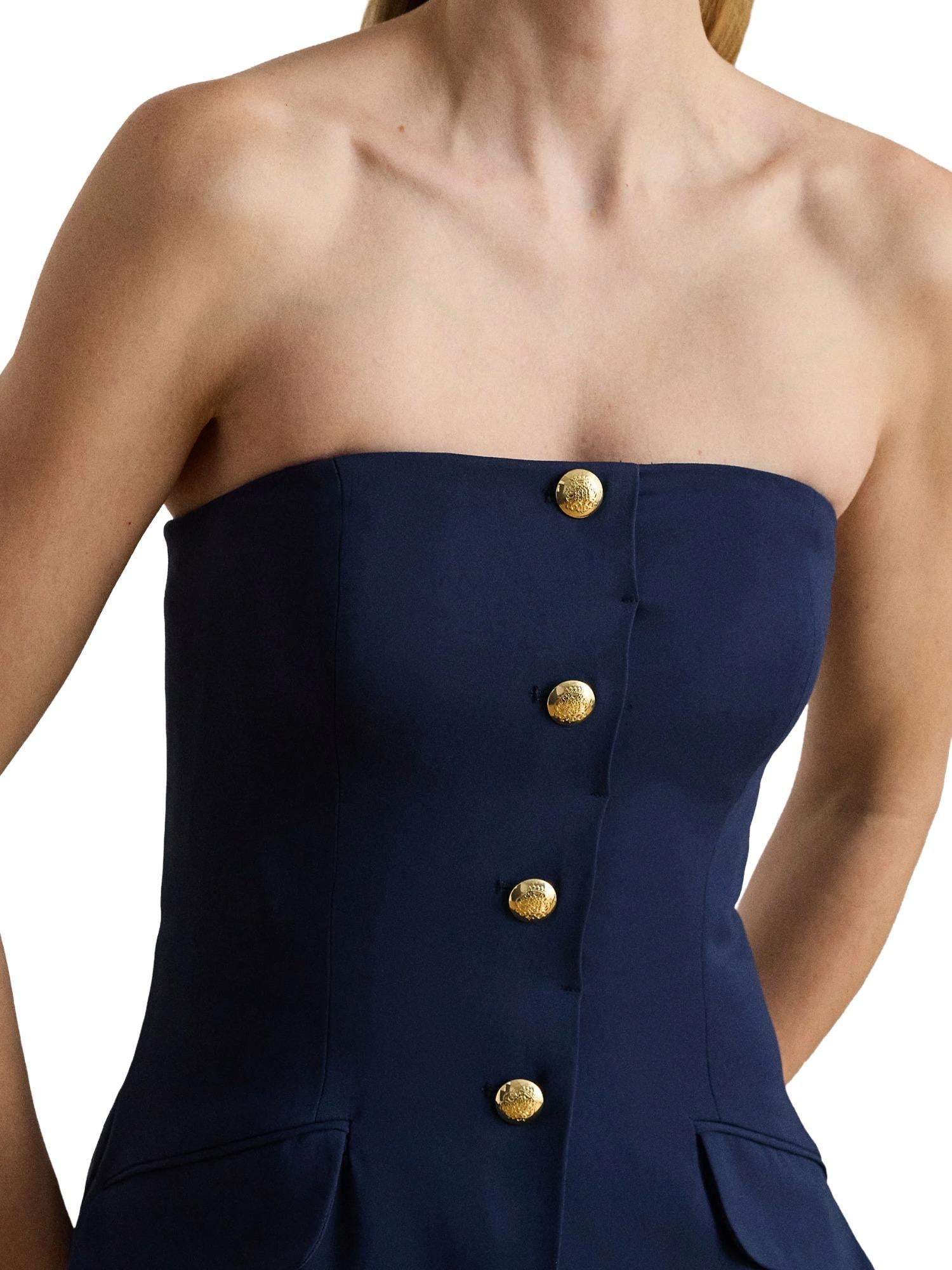 Lauren Ralph Lauren jurk met sierknoopjes