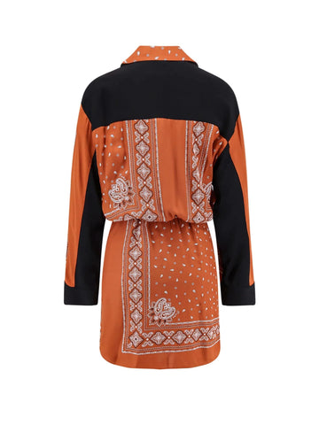 Pinko Abito chemisier con stampa bandana Mesopotamia