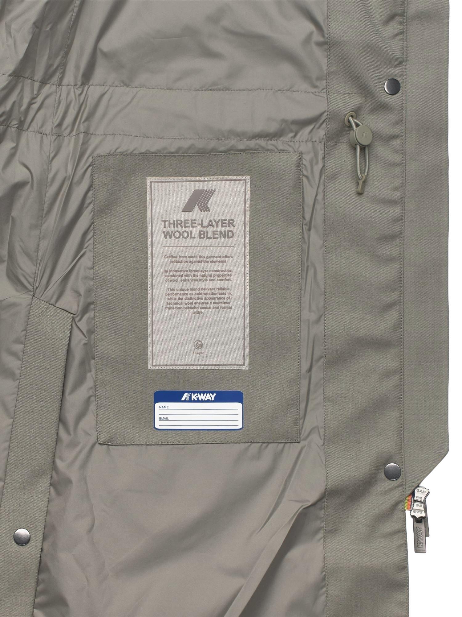 K-Way Giubbotto Ella Wool Nylon Mix