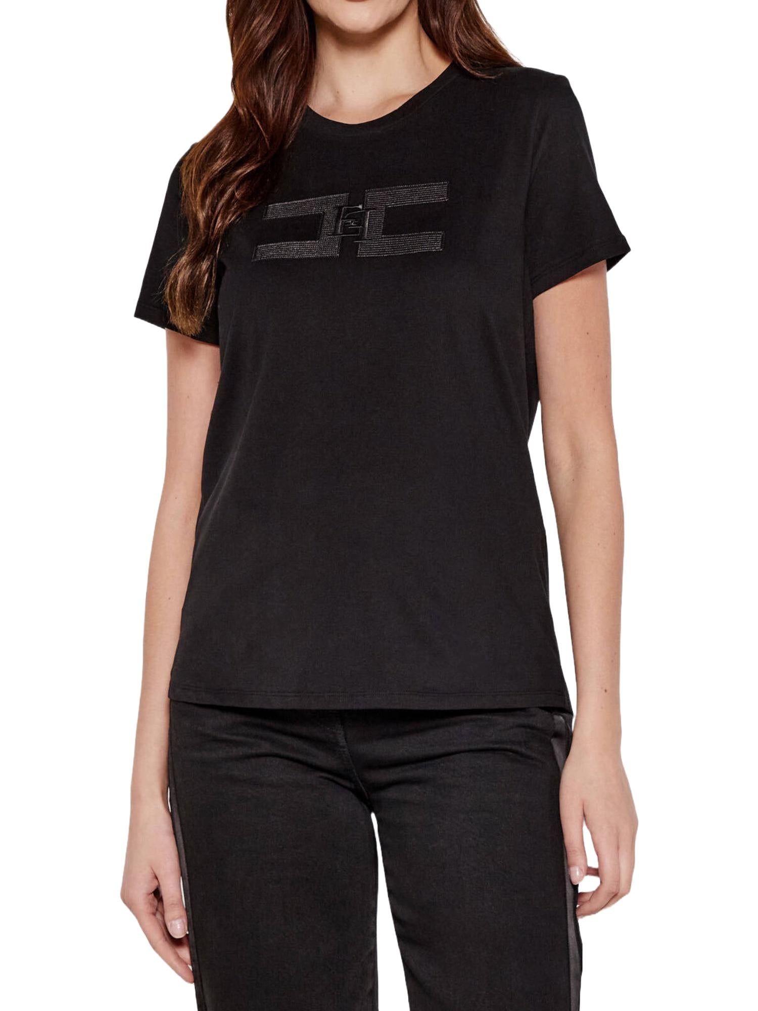 Elisabetta Franchi T-shirt con logo ricamato