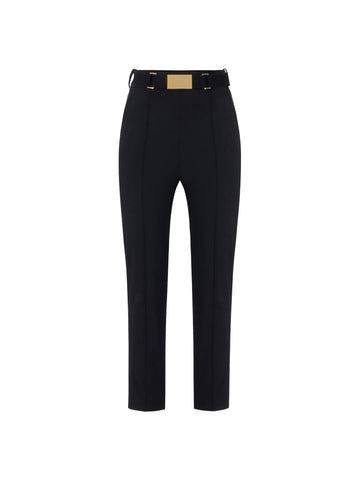 Elisabetta Franchi Pantalone slim con cintura