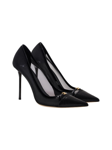 Elisabetta Franchi Decolletè 10,5 cm con punta effetto pitone