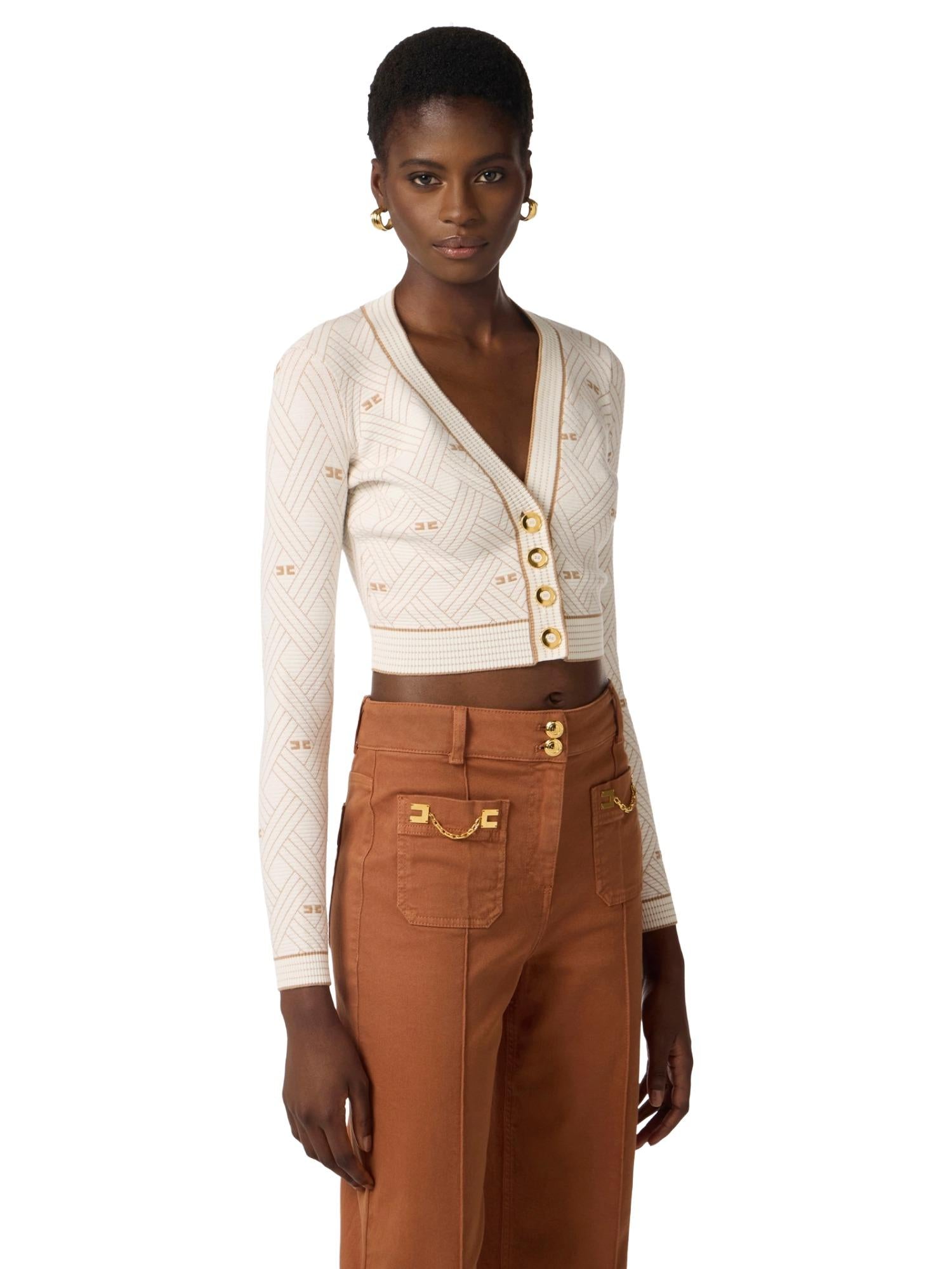 Elisabetta Franchi Cardigan a rombi