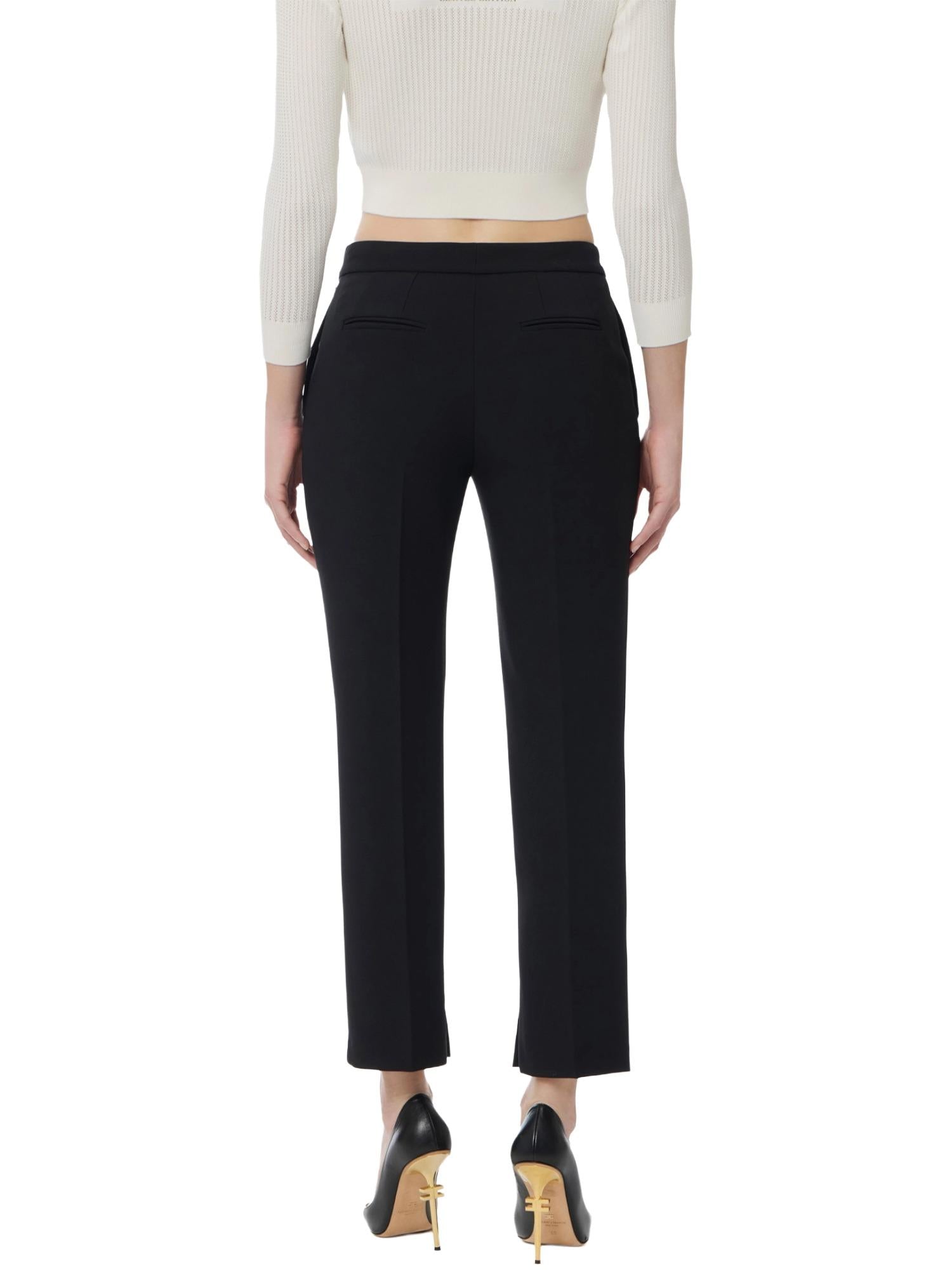 Elisabetta Franchi Pantalone con charm logato