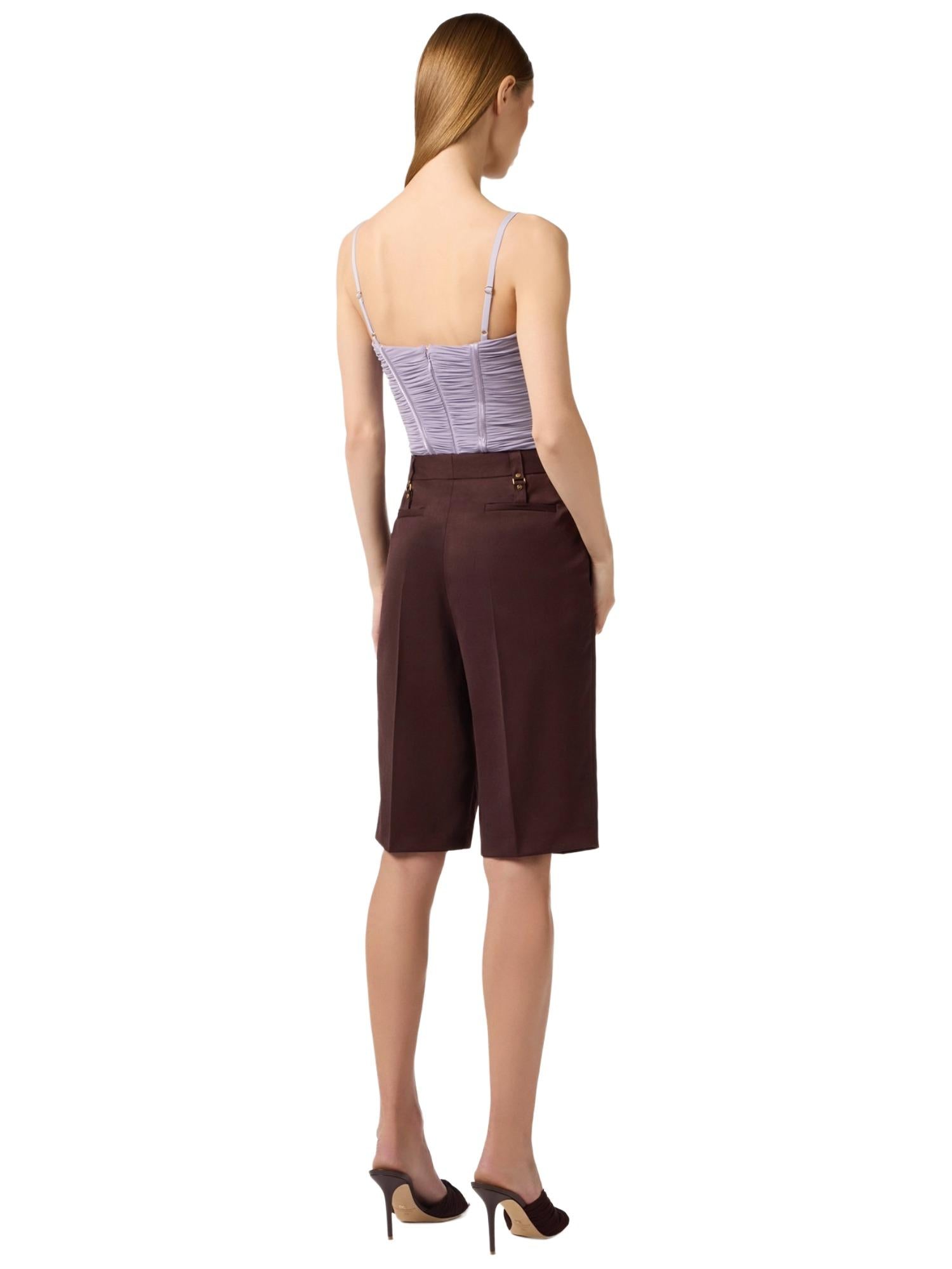 Elisabetta Franchi Bermuda in fresco lana