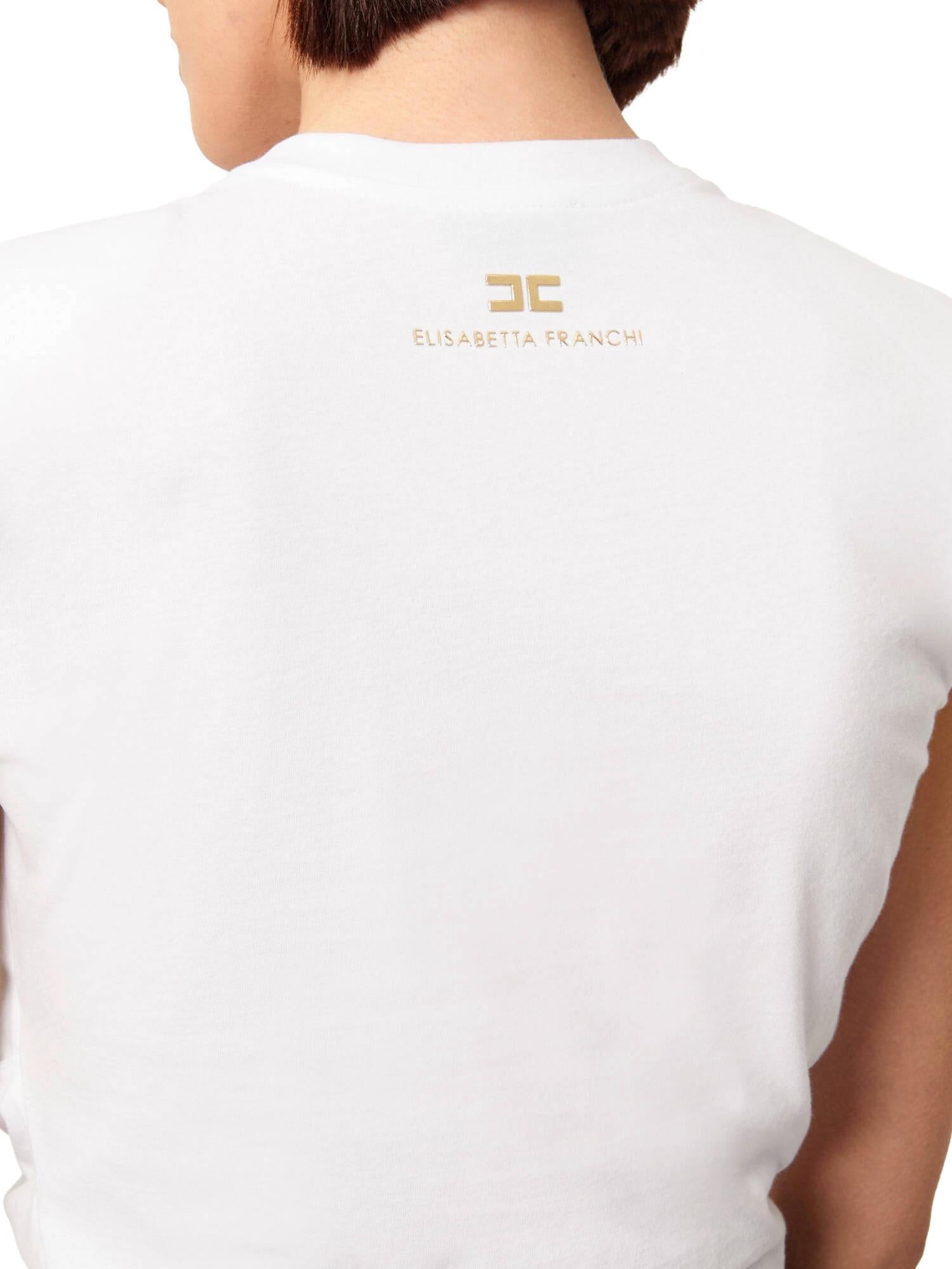 Elisabetta Franchi T-shirt con nodo