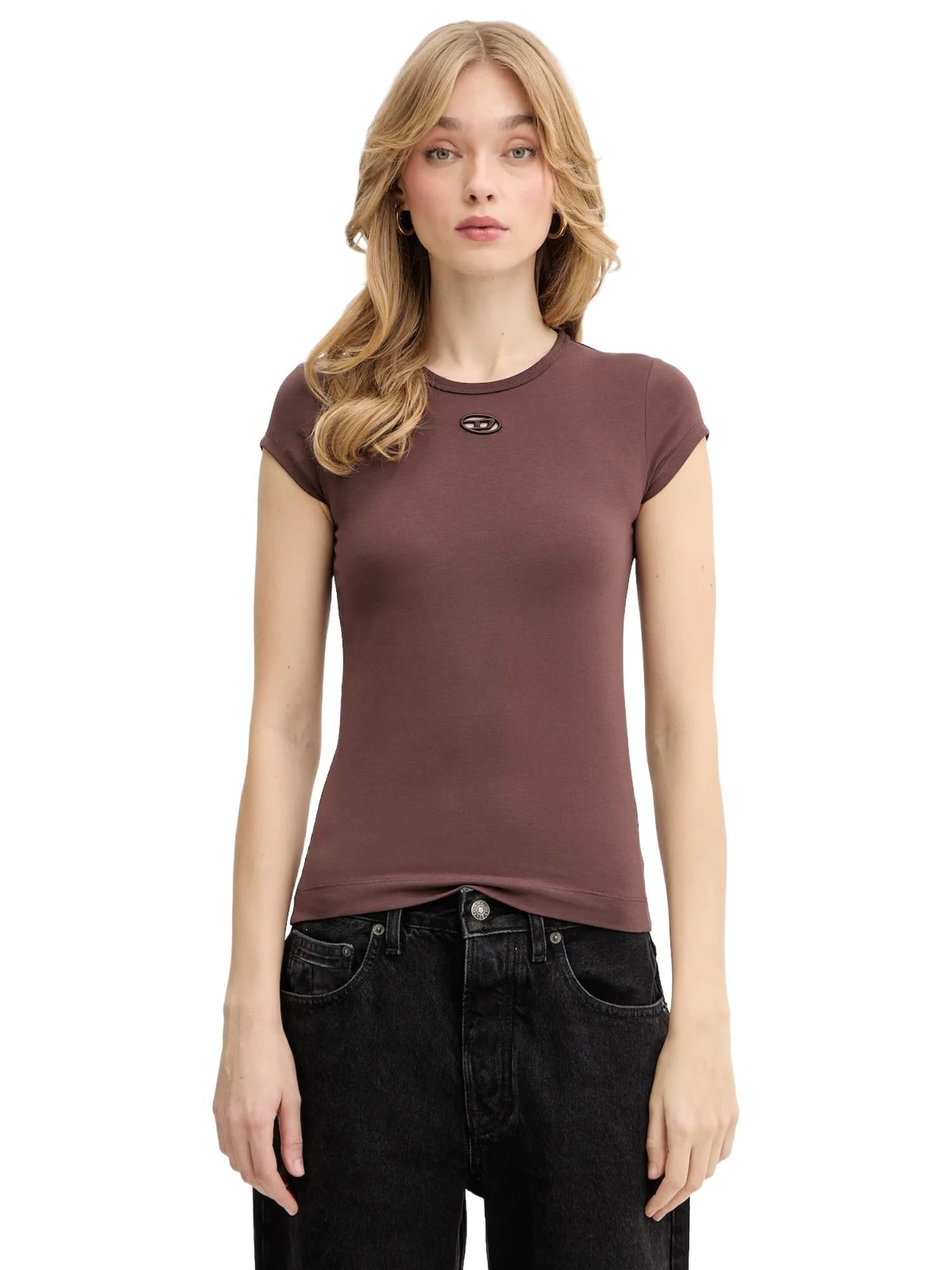 Diesel T-shirt con logo cut-out T-Angie-Od