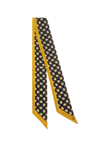 Elisabetta Franchi Foulard in seta con stampa rombi