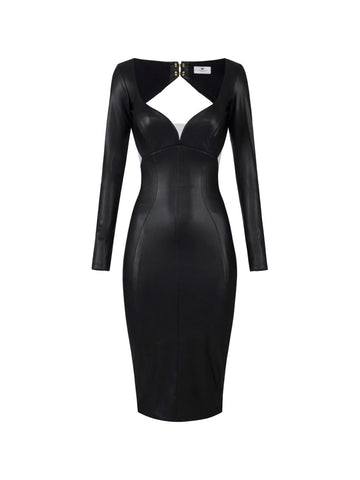 Elisabetta Franchi Abito cut-out con ganci gioiello