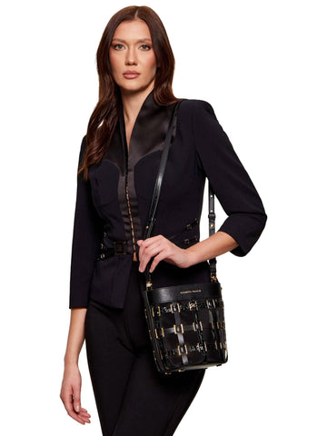 Elisabetta Franchi Borsa a secchiello in rete