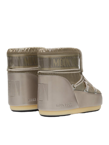Stivale icon low glance nero in raso