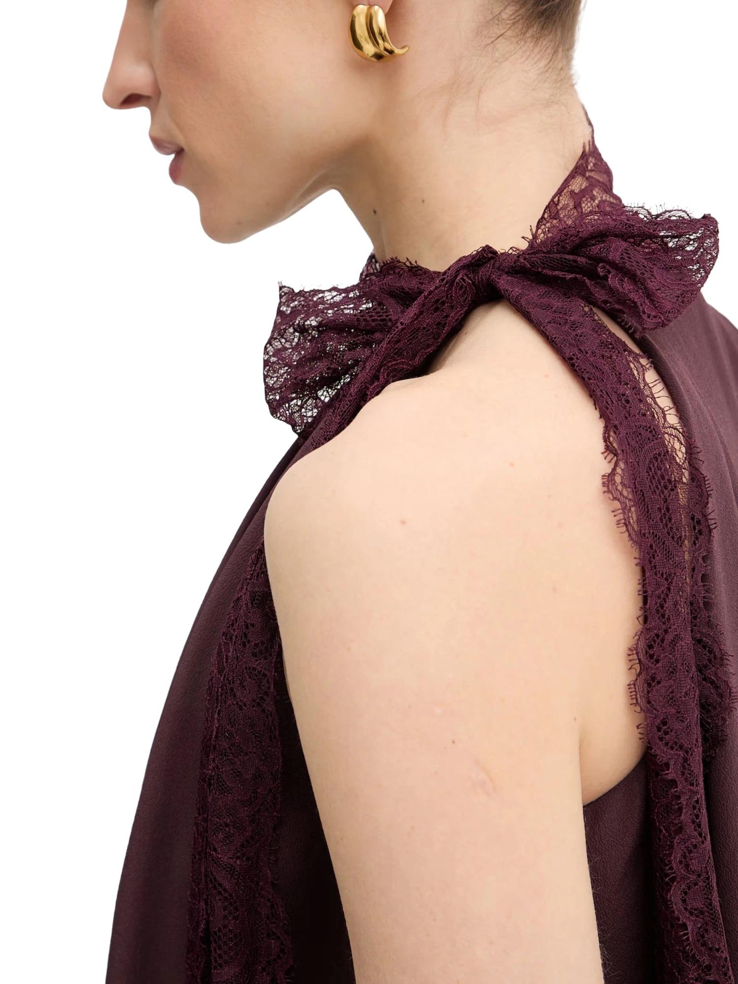 Pinko Abito con inserti in pizzo Mirtillo