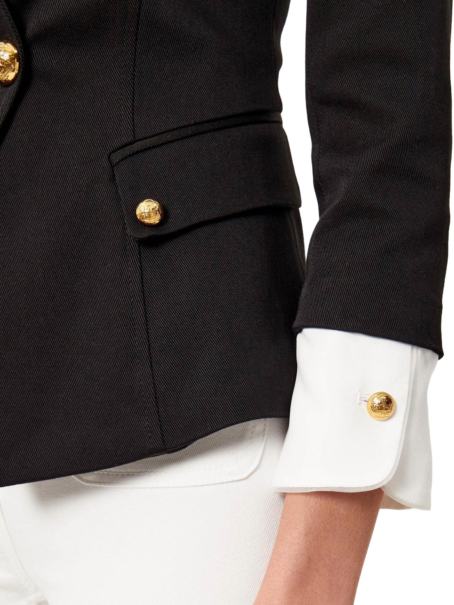 Elisabetta Franchi Giacca doppiopetto con bottoni gioiello