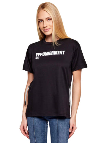 Elisabetta Franchi T-shirt con coulisse
