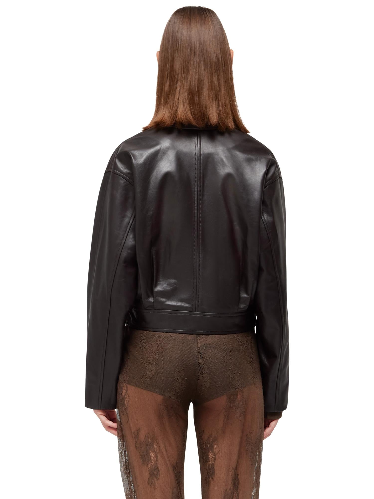 Blugirl Bomber in vera pelle