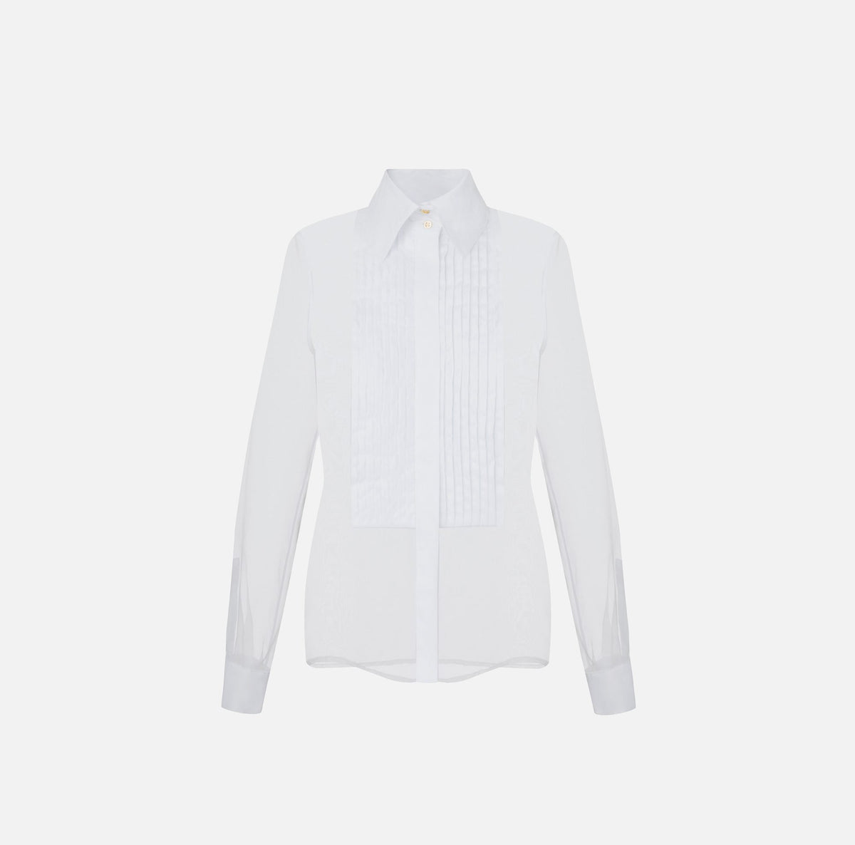 Camicia in organza e cotone