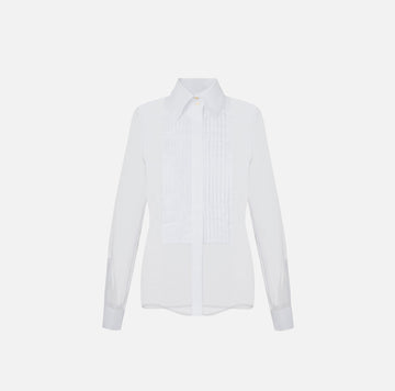 Camicia in organza e cotone