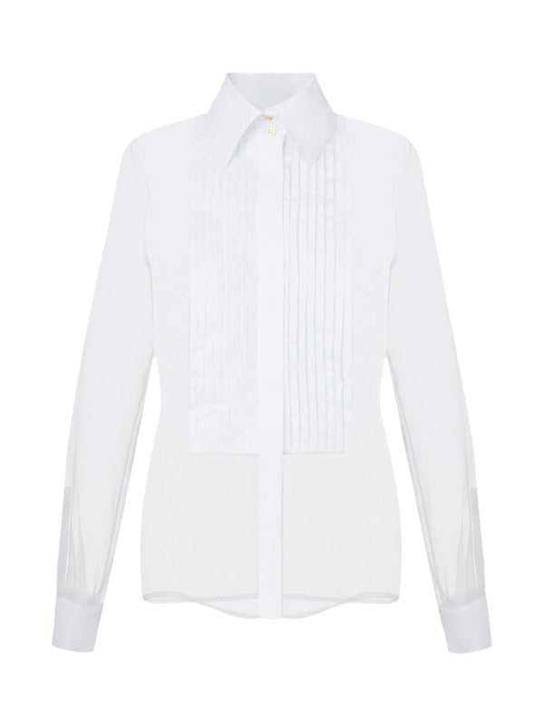Camicia in organza e cotone