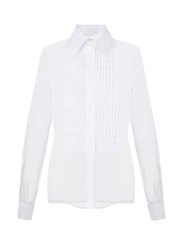 Camicia in organza e cotone