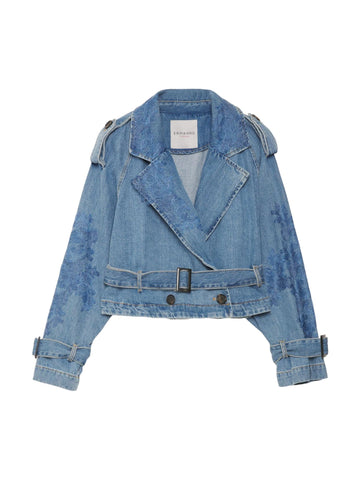 Ermanno Firenze Trench corto in denim
