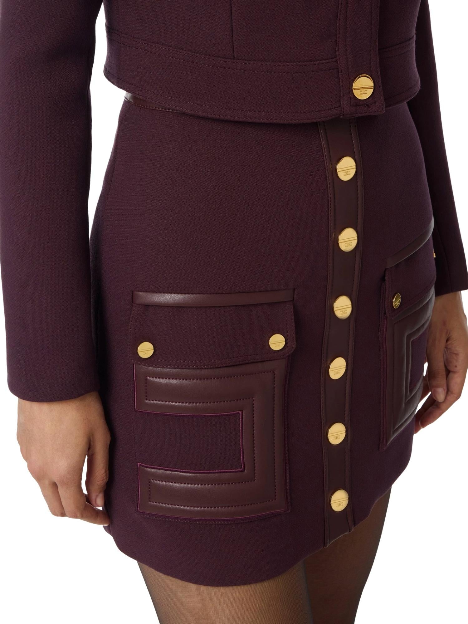 Elisabetta Franchi Gonna con dettagli logo