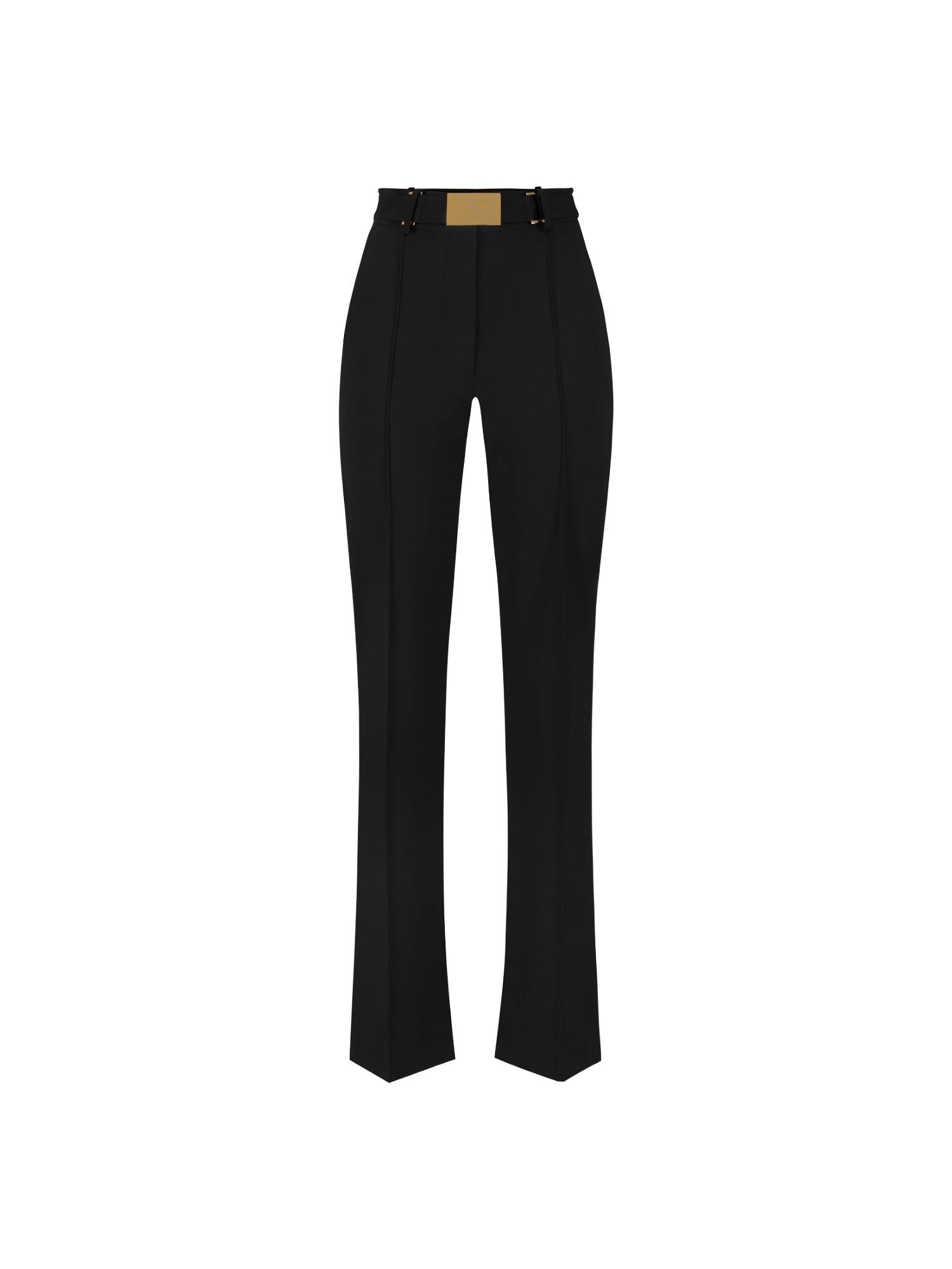 Elisabetta Franchi Pantalone flare con cintura