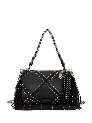Borsa a spalla Isabel Rock con Catena Intrecciata