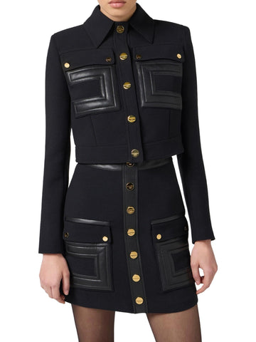 Elisabetta Franchi Veste avec détails logo