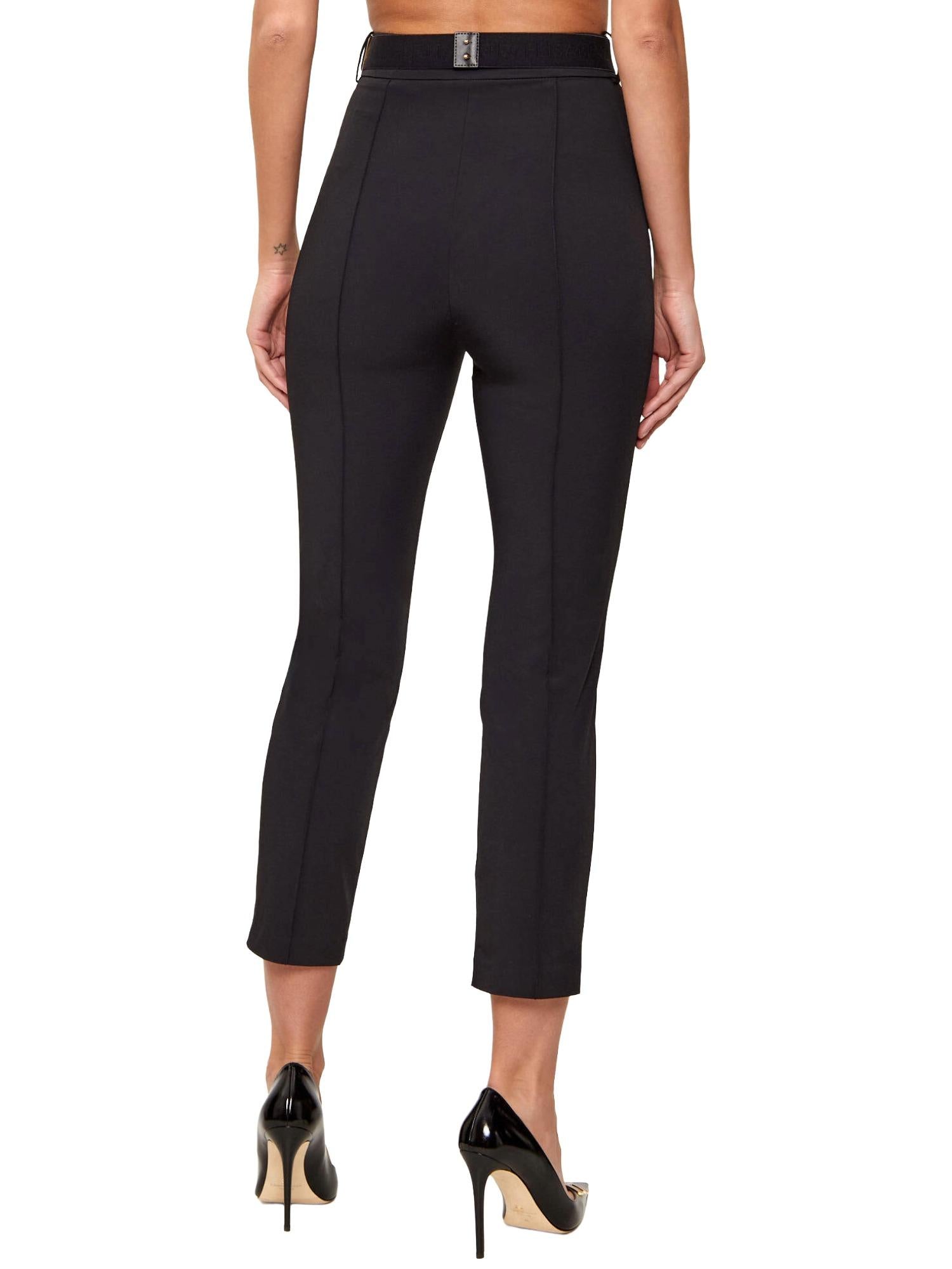 Elisabetta Franchi Pantalone slim con cintura