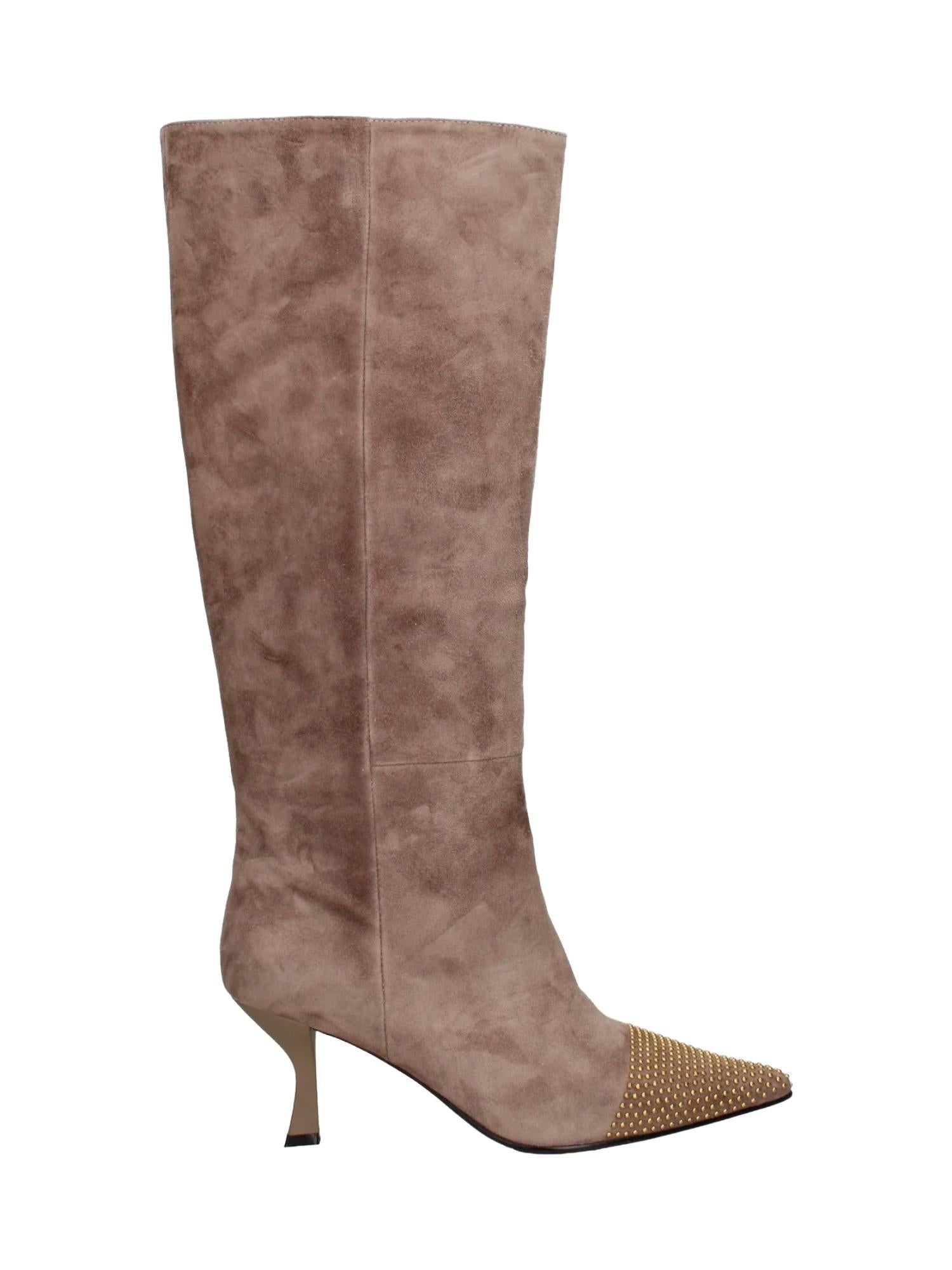 Marc Ellis Stivali scamosciati con borchie 7 cm