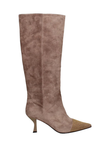 Marc Ellis Stivali scamosciati con borchie 7 cm