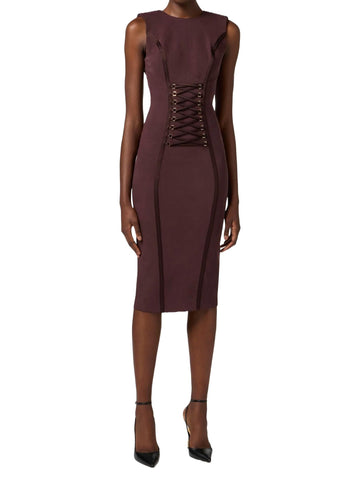 Elisabetta Franchi Abito con lacci criss cross