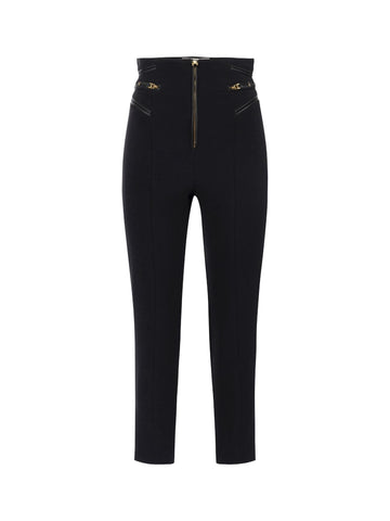 Elisabetta Franchi Pantalone con dettagli zip