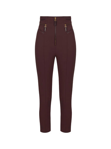 Elisabetta Franchi Pantalone con dettagli zip