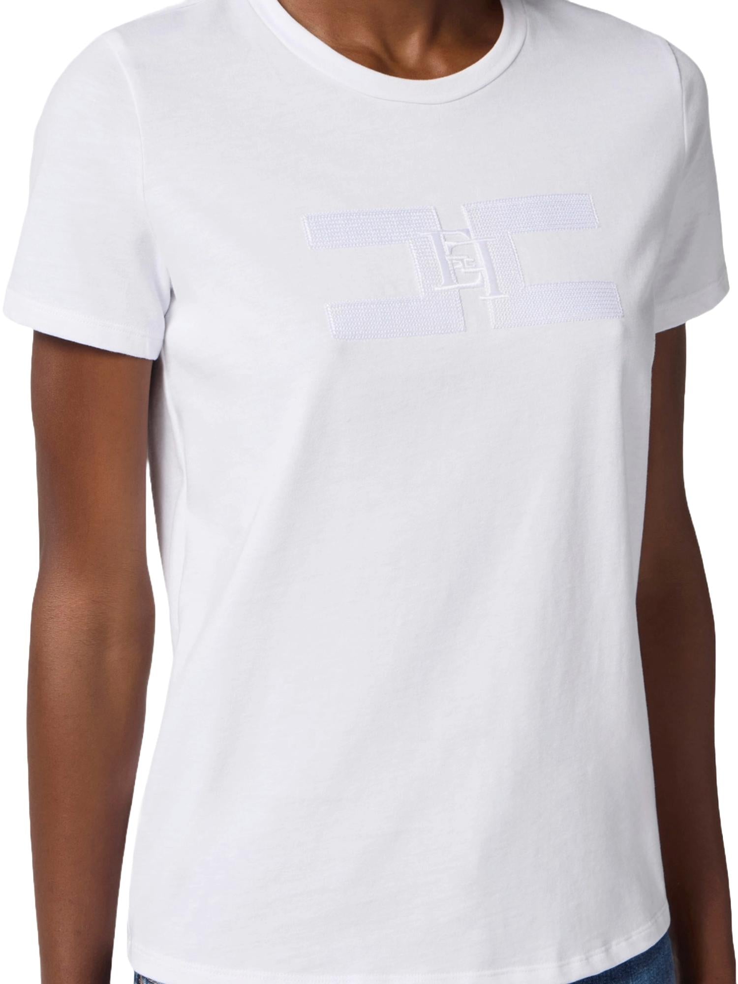 Elisabetta Franchi T-shirt con logo ricamato