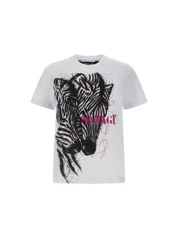 Just Cavalli T-shirt con zebre