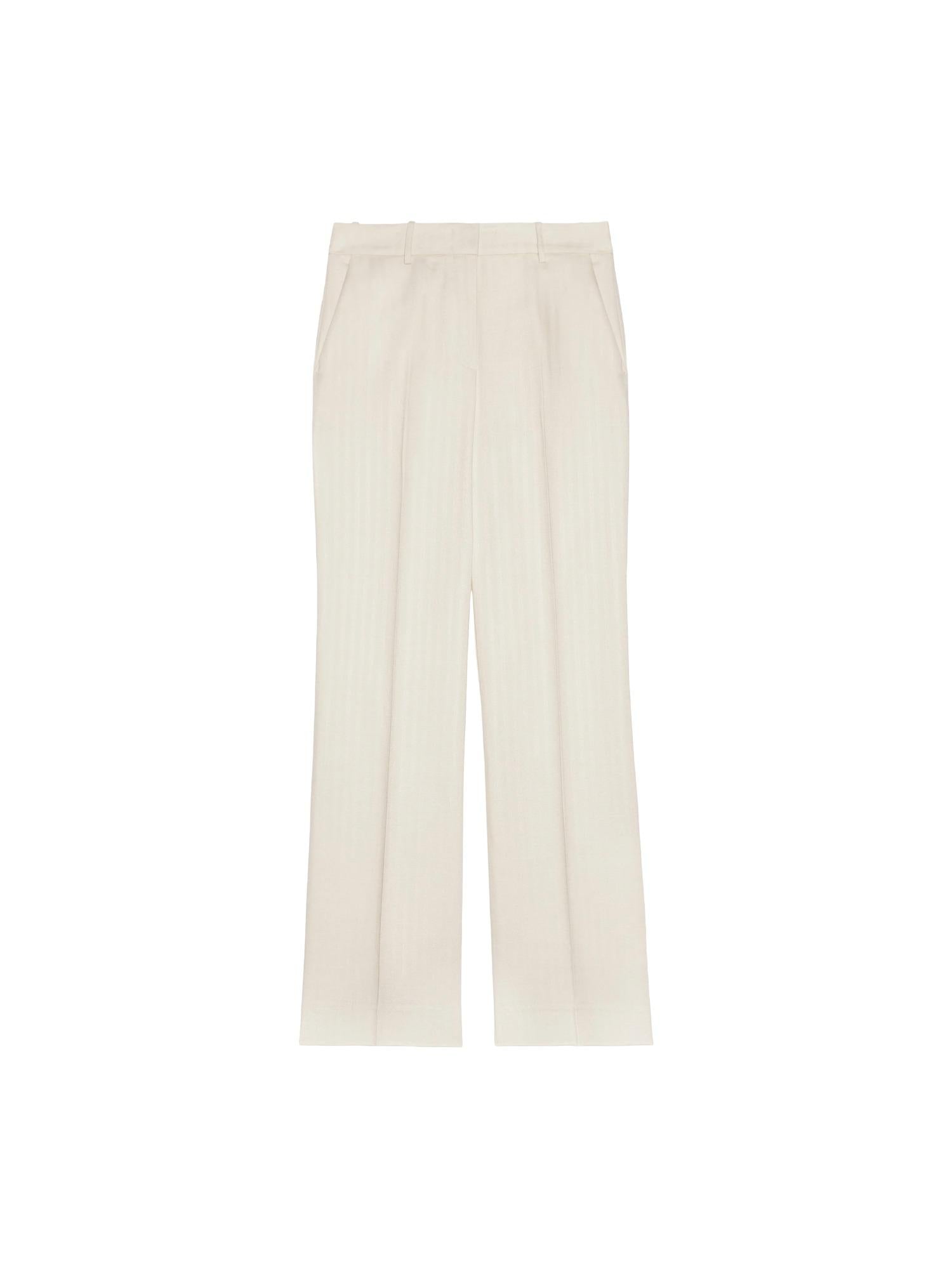 Ermanno Firenze Pantalon tailleur en mélange de lin