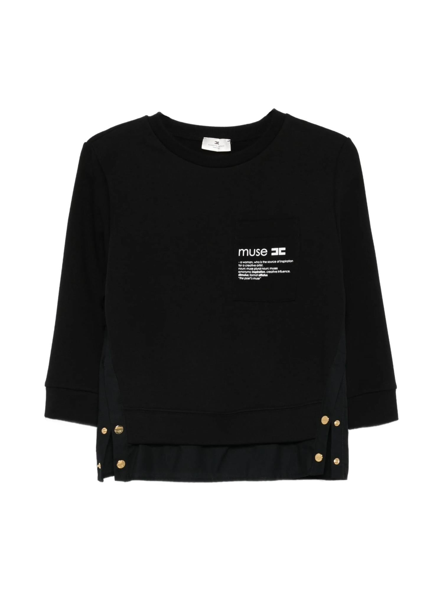 Elisabetta Franchi Felpa doublelayer con camicia