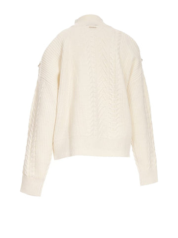 Maglia a Trecce con Spalle Scoperte