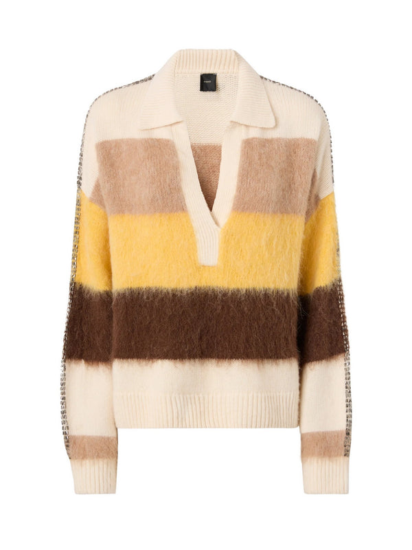 Maglia in Misto Alpaca con Scollo a V