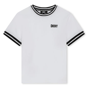 DKNY T-shirt con profili a contrasto