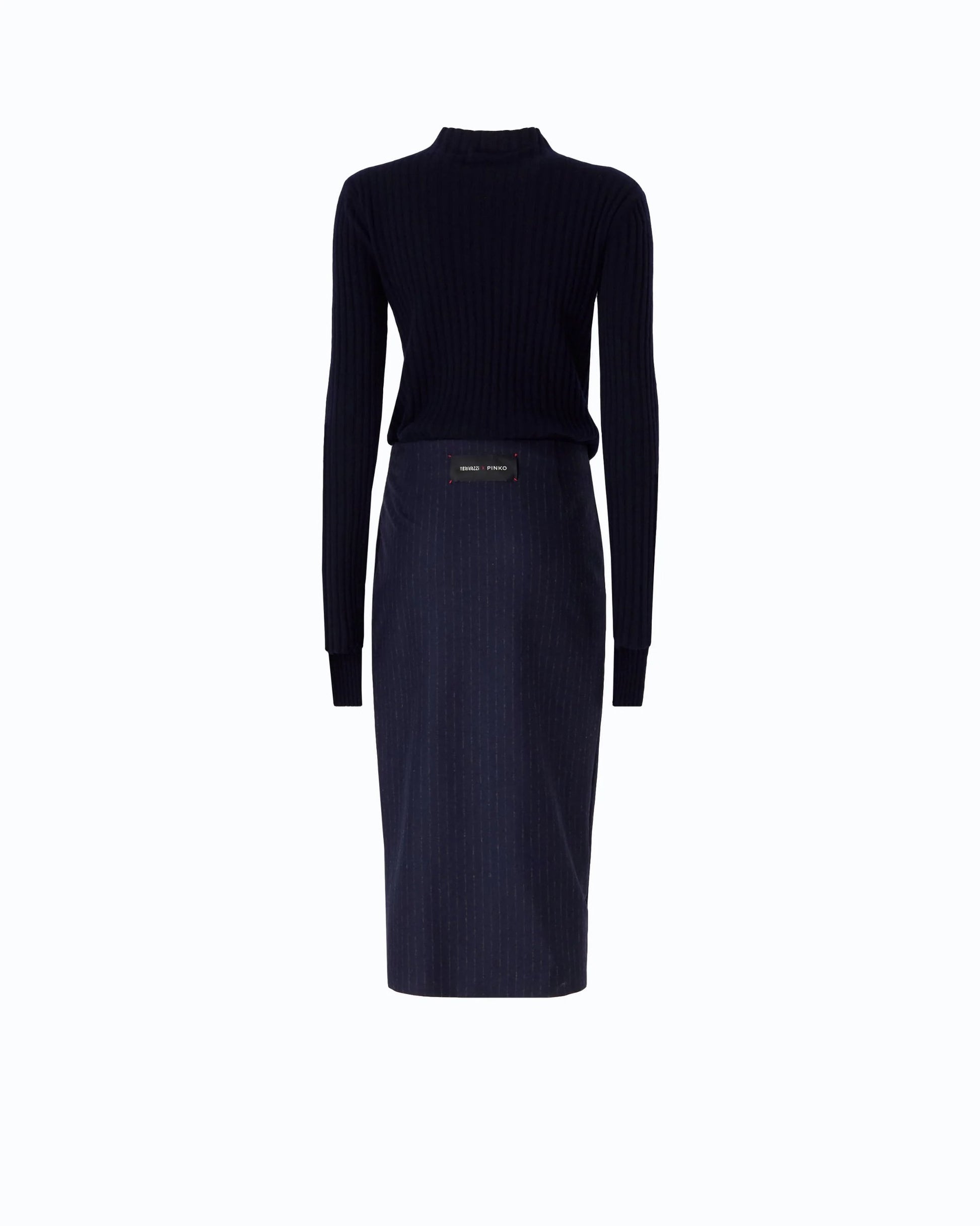 Pinko Abito Midi in Misto Lana Gessato donna