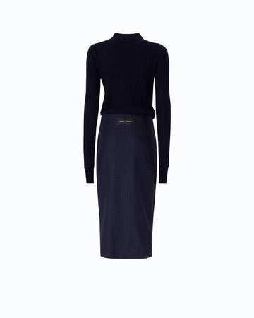 Pinko Abito Midi in Misto Lana Gessato donna