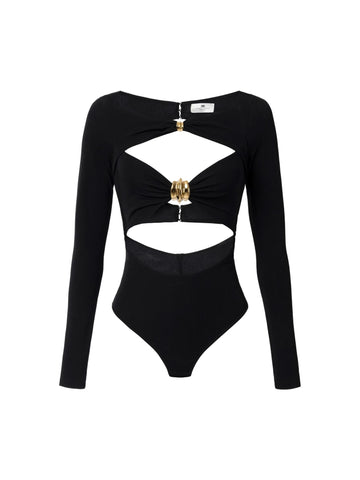 Elisabetta Franchi Body con fermanodo gioiello