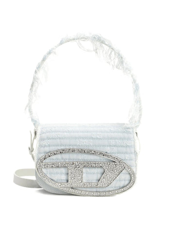 Diesel Borsa 1DR in denim sfilacciato