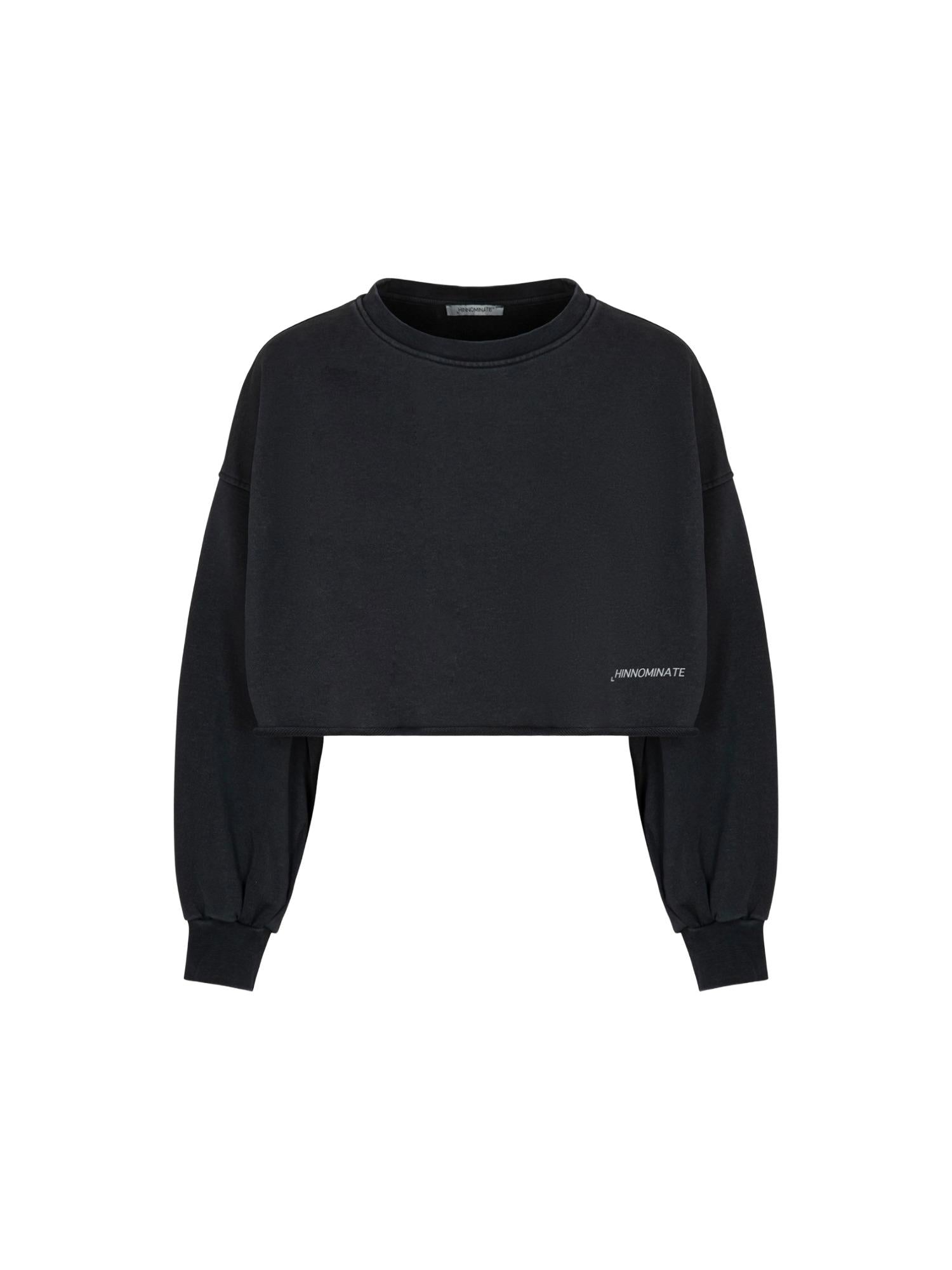 Hinnominate cropped sweatshirt met ronde hals
