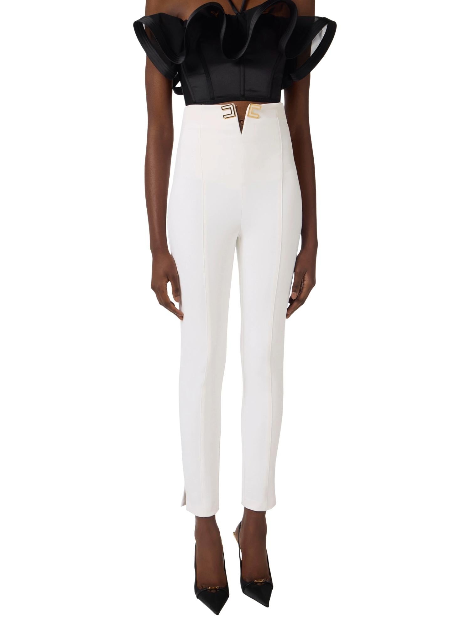 Elisabetta Franchi Pantalone con dettaglio logo