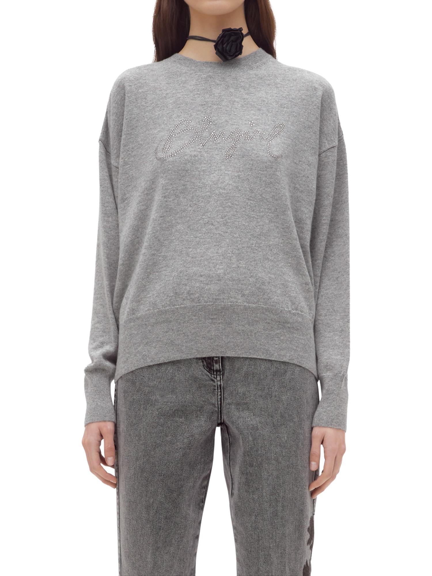 Blugirl Maglia con logo in strass